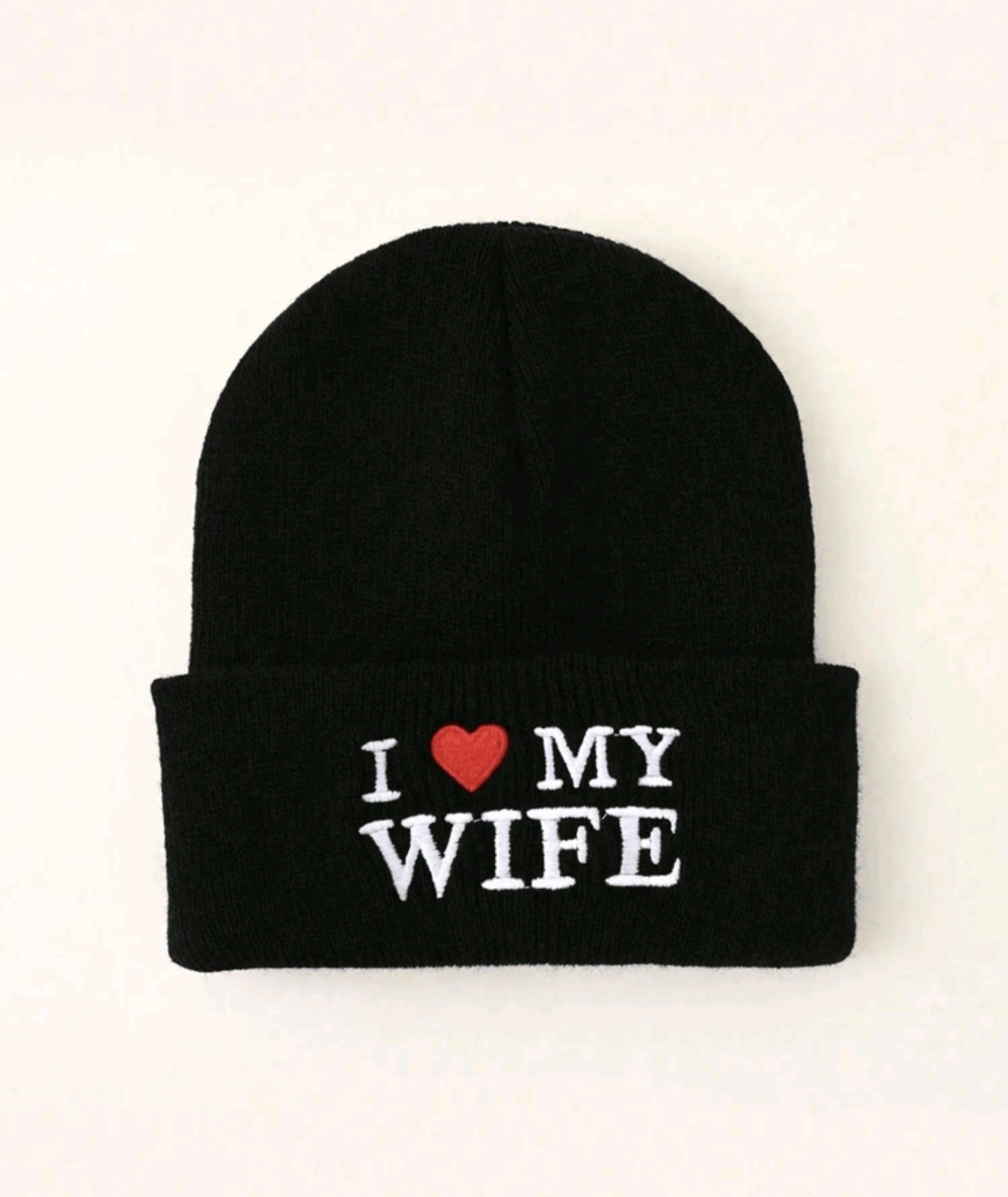 I love my husband and wife beanie hat