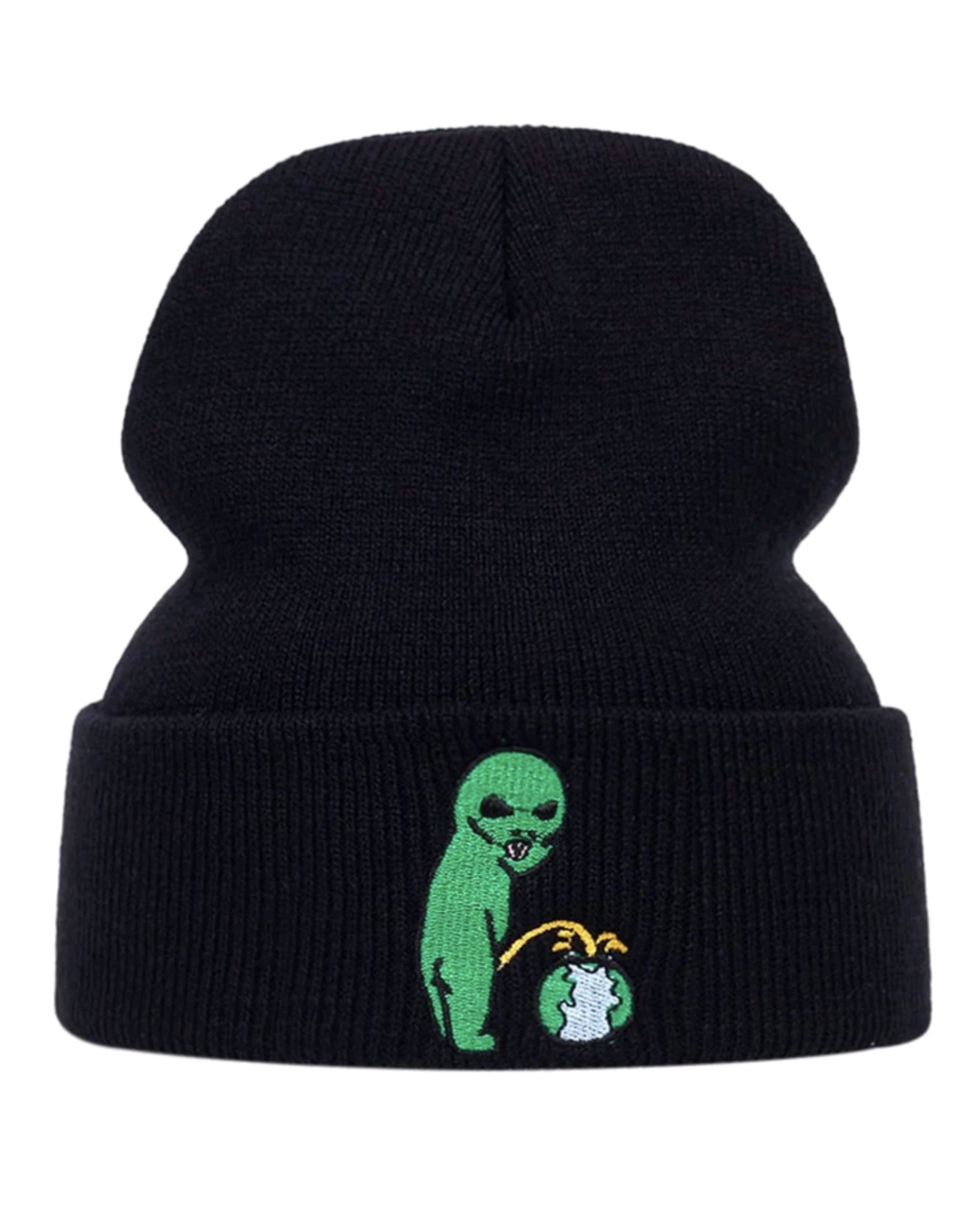 Alien Embroidered Beanie hat