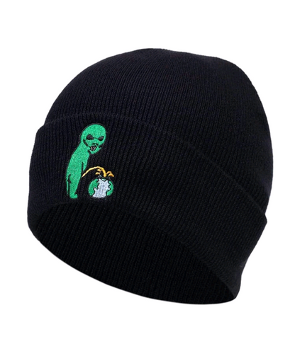 Alien Embroidered Beanie hat